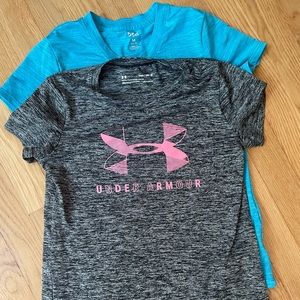 2 quick dry short sleeve t-shirts, girls, size M